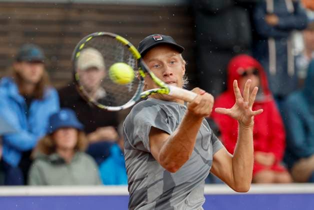 Bastad, SWEDEN 20240715 Leo Borg SWE during his doubles match with William Rejchtman Vinciguerra SWE against Federico Coria, Argentina and Taro Daniel, Japan during the Nordea Open in Bastad on Monday Bastad SWEDEN x9200x  Copyright: xAdamxIhse TTx NORDEA OPEN BASTAD