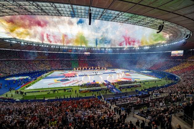 Football Berlin 14 07 2024 UEFA Euro 2024 Final England ENG Spain ESP Opening Ceremony Olympiastadion Berlin Sports venue