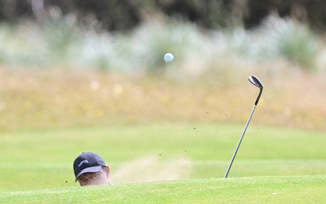 Tiger Woods on the 14th Green The British Open Championship, Practice, Golf, Royal Troon, Troon, UK - 15 July 2024  Copyright: xGreigxCowie Shutterstockx 14587379q