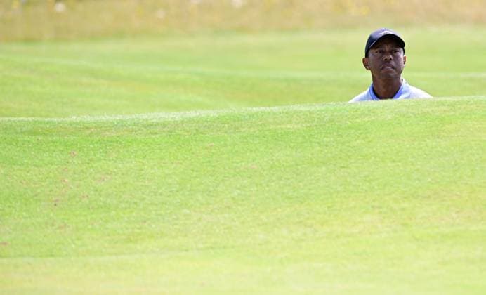 Tiger Woods on the 14th Green The British Open Championship, Practice, Golf, Royal Troon, Troon, UK - 15 July 2024  Copyright: xGreigxCowie Shutterstockx 14587379n