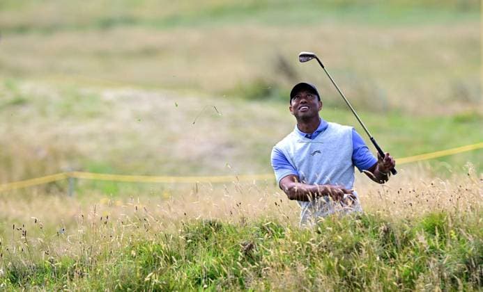 Tiger Woods on the 13th Hole The British Open Championship, Practice, Golf, Royal Troon, Troon, UK - 15 July 2024  Copyright: xGreigxCowie Shutterstockx 14587379l