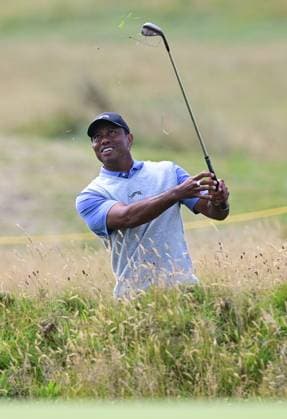 Tiger Woods on the 13th Hole The British Open Championship, Practice, Golf, Royal Troon, Troon, UK - 15 July 2024  Copyright: xGreigxCowie Shutterstockx 14587379h