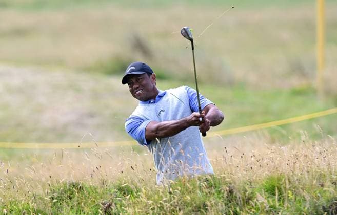 Tiger Woods on the 13th Hole The British Open Championship, Practice, Golf, Royal Troon, Troon, UK - 15 July 2024  Copyright: xGreigxCowie Shutterstockx 14587379g
