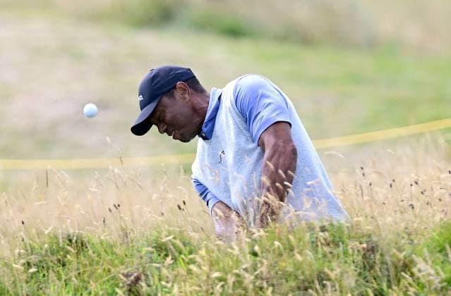 Tiger Woods on the 13th Hole The British Open Championship, Practice, Golf, Royal Troon, Troon, UK - 15 July 2024  Copyright: xGreigxCowie Shutterstockx 14587379e