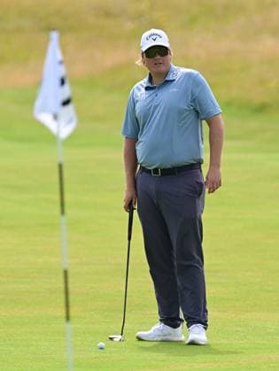 Sami Valimaki on the 15th green The British Open Championship, Practice, Golf, Royal Troon, Troon, UK - 15 July 2024  Copyright: xGreigxCowie Shutterstockx 14587379b