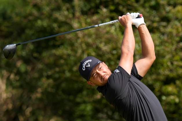 15th July 2024; Royal Troon Golf Club, Troon, South Ayrshire, Scotland; The Open Championship Practice Day; Xander Schauffele plays from the 12th tee  ActionPlus12668499 StevenxFlynn