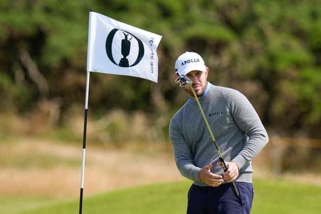 15th July 2024; Royal Troon Golf Club, Troon, South Ayrshire, Scotland; The Open Championship Practice Day; Patrick Cantlay on the twelfth green  ActionPlus12668507 StevenxFlynn