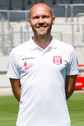 Halle, Germany 15 July 2024 Regionalliga Nordost Team photo 2024 2025 Hallescher FC In the picture Co coach Benedikt Seipel Halle Leuna Chemie Stadion Sachsen Anhalt Copyright: xFotostandx xBallaschx