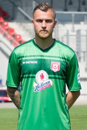 Halle, Germany 15 July 2024 Regionalliga Nordost Team photo 2024 2025 Hallescher FC In the picture Goalkeeper Sven Müller Mueller Halle Leuna Chemie Stadion Sachsen Anhalt Copyright: xFotostandx xBallaschx
