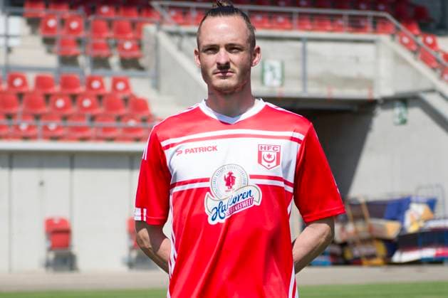 Halle, Germany 15 July 2024 Regionalliga Nordost Team photo 2024 2025 Hallescher FC In the picture Niklas Kastenhofer Halle Leuna Chemie Stadion Sachsen Anhalt Copyright: xFotostandx xBallaschx