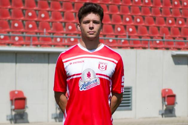 Halle, Germany 15 July 2024 Regionalliga Nordost Team photo 2024 2025 Hallescher FC In the picture Jordi Wegmann Halle Leuna Chemie Stadion Sachsen Anhalt Copyright: xFotostandx xBallaschx