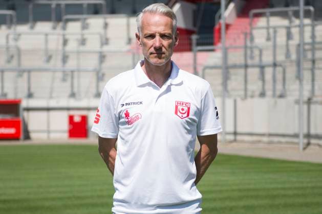 Halle, Germany 15 July 2024 Regionalliga Nordost Team photo 2024 2025 Hallescher FC In the picture Coach Mark Zimmermann Halle Leuna Chemie Stadion Sachsen Anhalt Copyright: xFotostandx xBallaschx