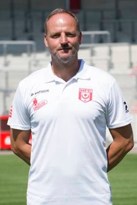 Halle, Germany 15 July 2024 Regionalliga Nordost Team photo 2024 2025 Hallescher FC In the picture goalkeeping coach Norman Becker Halle Leuna Chemie Stadion Sachsen Anhalt Copyright: xFotostandx xBallaschx
