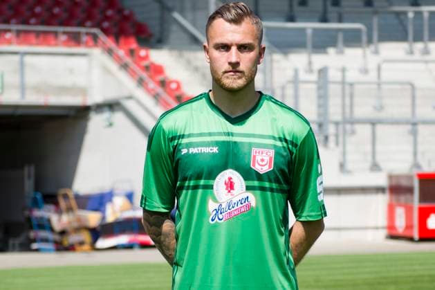 Halle, Germany 15 July 2024 Regionalliga Nordost Team photo 2024 2025 Hallescher FC In the picture Goalkeeper Sven Müller Mueller Halle Leuna Chemie Stadion Sachsen Anhalt Copyright: xFotostandx xBallaschx