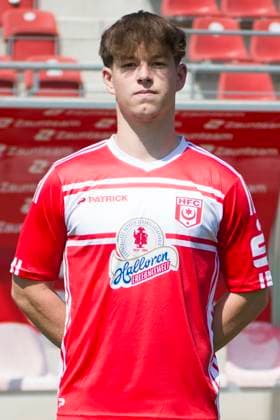 Halle, Germany 15 July 2024 Regionalliga Nordost Team photo 2024 2025 Hallescher FC In the picture Elias Lorenz Halle Leuna Chemie Stadion Sachsen Anhalt Copyright: xFotostandx xBallaschx