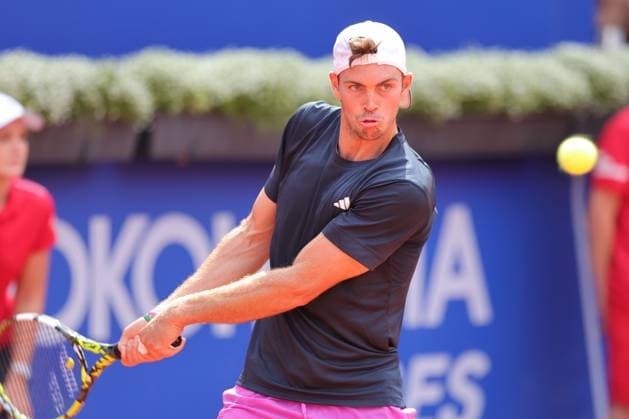 Tennis Men ATP, Tennis Men Tour 500 European Open Hamburg, Hamburg Open ATP 500 2024 , 15 07 2024, Maximilian Marterer GER plays a backhand Copyright: FernandoxSoares