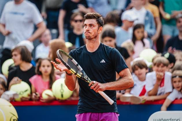 Tennis Men ATP 500 Hamburg Open Soonwoo Kwon KOR vs Maximilian Marterer GER 15 07 2024 Maximilian Marterer celebrates after his victory Hamburg Tennisstadion am Rothenbaum Hamburg Germany