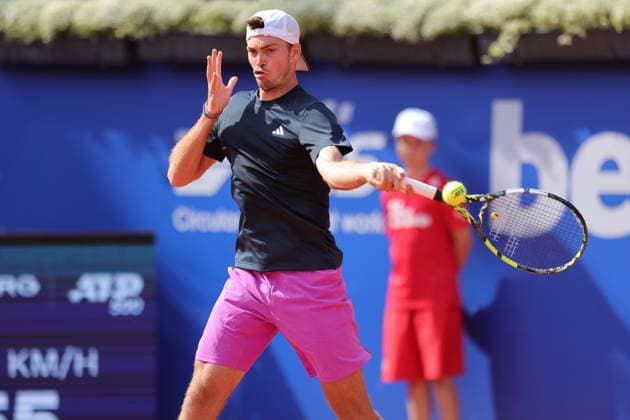 Tennis Men ATP, Tennis Men Tour 500 European Open Hamburg, Hamburg Open ATP 500 2024 , 15 07 2024, Maximilian Marterer GER plays a forehand Copyright: FernandoxSoares