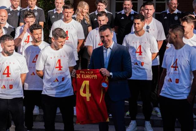 EURO 2024, Pedro Sanchez welcomes European champions Spain to Moncloa Palace