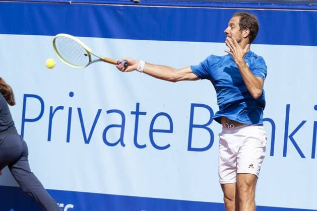 Gstaad Switzerland, 07 16 2024: Richard Gasquet (FRA) in action during EFG Swiss Open. during EFG Gstaad Swiss Open ATP, Tennis Herren 250, International Tennis match in Gstaad, Switzerland, July 16 2024  Copyright: xPatrickxDancel IPAxSportx xipa-ax xx IPA_48031265 IPA_Agency_IPA48031265