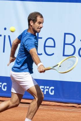 Gstaad Switzerland, 07 16 2024: Richard Gasquet (FRA) in action during EFG Swiss Open. during EFG Gstaad Swiss Open ATP, Tennis Herren 250, International Tennis match in Gstaad, Switzerland, July 16 2024  Copyright: xPatrickxDancel IPAxSportx xipa-ax xx IPA_48031267 IPA_Agency_IPA48031267