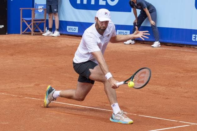 Gstaad Switzerland, 07 16 2024: Quentin Halys (FRA) in action during EFG Swiss Open. during EFG Gstaad Swiss Open ATP, Tennis Herren 250, International Tennis match in Gstaad, Switzerland, July 16 2024  Copyright: xPatrickxDancel IPAxSportx xipa-ax xx IPA_48031286 IPA_Agency_IPA48031286