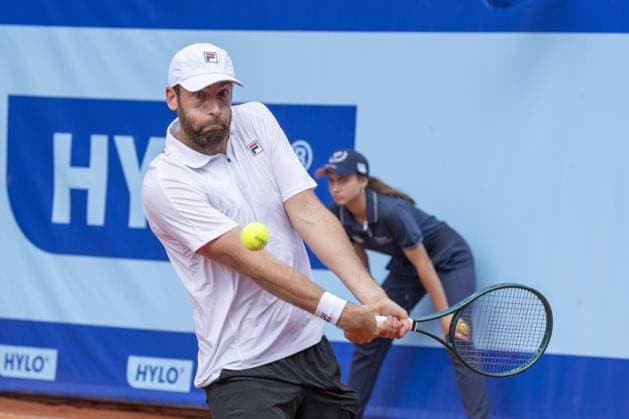 Gstaad Switzerland, 07 16 2024: Quentin Halys (FRA) in action during EFG Swiss Open. during EFG Gstaad Swiss Open ATP, Tennis Herren 250, International Tennis match in Gstaad, Switzerland, July 16 2024  Copyright: xPatrickxDancel IPAxSportx xipa-ax xx IPA_48031289 IPA_Agency_IPA48031289