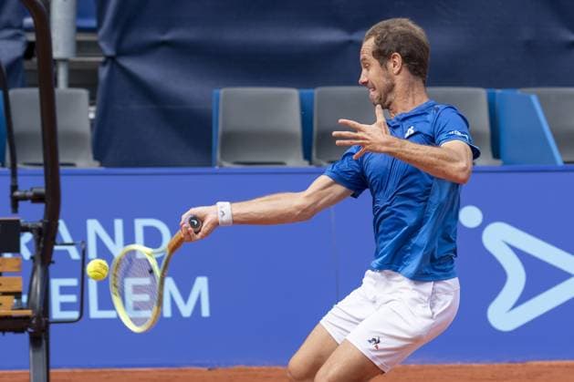 Gstaad Switzerland, 07 16 2024: Richard Gasquet (FRA) in action during EFG Swiss Open. during EFG Gstaad Swiss Open ATP, Tennis Herren 250, International Tennis match in Gstaad, Switzerland, July 16 2024  Copyright: xPatrickxDancel IPAxSportx xipa-ax xx IPA_48031296 IPA_Agency_IPA48031296