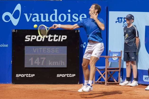 Gstaad Switzerland, 07 16 2024: Richard Gasquet (FRA) in action during EFG Swiss Open. during EFG Gstaad Swiss Open ATP, Tennis Herren 250, International Tennis match in Gstaad, Switzerland, July 16 2024  Copyright: xPatrickxDancel IPAxSportx xipa-ax xx IPA_48031298 IPA_Agency_IPA48031298