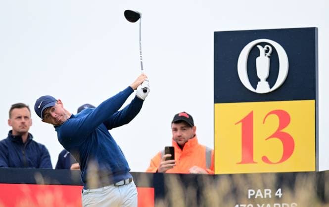 Rory McIlroy on the 13th Tee The British Open Championship, Practice, Golf, Royal Troon, Troon, UK - 16 July 2024  Copyright: xGreigxCowie Shutterstockx 14587991ag