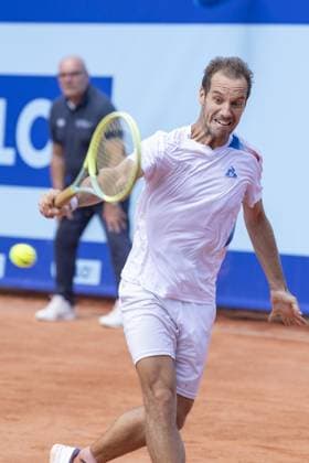 Gstaad Switzerland, 07 16 2024: Richard Gasquet (FRA) in action during EFG Swiss Open. during EFG Gstaad Swiss Open ATP, Tennis Herren 250, International Tennis match in Gstaad, Switzerland, July 16 2024  Copyright: xPatrickxDancel IPAxSportx xipa-ax xx IPA_48033489 IPA_Agency_IPA48033489