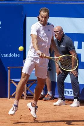 Gstaad Switzerland, 07 16 2024: Richard Gasquet (FRA) in action during EFG Swiss Open. during EFG Gstaad Swiss Open ATP, Tennis Herren 250, International Tennis match in Gstaad, Switzerland, July 16 2024  Copyright: xPatrickxDancel IPAxSportx xipa-ax xx IPA_48033490 IPA_Agency_IPA48033490