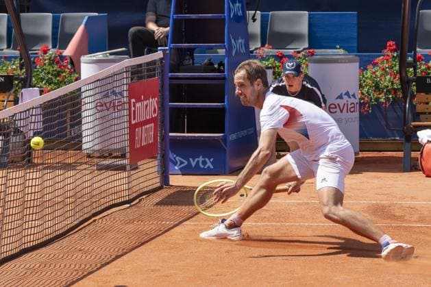 Gstaad Switzerland, 07 16 2024: Richard Gasquet (FRA) in action during EFG Swiss Open. during EFG Gstaad Swiss Open ATP, Tennis Herren 250, International Tennis match in Gstaad, Switzerland, July 16 2024  Copyright: xPatrickxDancel IPAxSportx xipa-ax xx IPA_48033493 IPA_Agency_IPA48033493