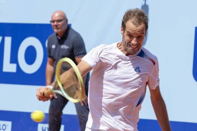 Gstaad Switzerland, 07 16 2024: Richard Gasquet (FRA) in action during EFG Swiss Open. during EFG Gstaad Swiss Open ATP, Tennis Herren 250, International Tennis match in Gstaad, Switzerland, July 16 2024  Copyright: xPatrickxDancel IPAxSportx xipa-ax xx IPA_48033494 IPA_Agency_IPA48033494