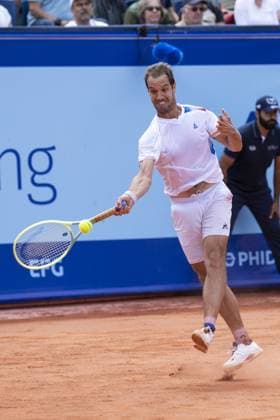 Gstaad Switzerland, 07 16 2024: Richard Gasquet (FRA) in action during EFG Swiss Open. during EFG Gstaad Swiss Open ATP, Tennis Herren 250, International Tennis match in Gstaad, Switzerland, July 16 2024  Copyright: xPatrickxDancel IPAxSportx xipa-ax xx IPA_48033499 IPA_Agency_IPA48033499