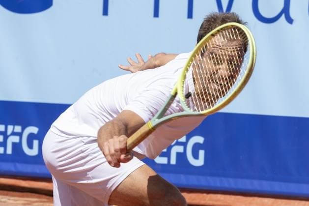 Gstaad: Gstaad Switzerland, 07 16 2024: Richard Gasquet (FRA) in action during EFG Swiss Open. during EFG Gstaad Swiss Open ATP, Tennis Herren 250, International Tennis match in Gstaad, Switzerland, July 16 2024 International Tennis match - EFG Gstaad Swiss Open ATP 250  - ZUMAp169 20240716_zsa_p169_078 Copyright: xPatrickxDancel IPAxSportx