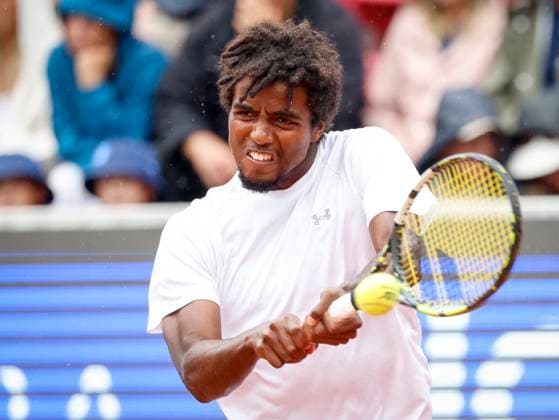 BASTAD, SWEDEN 20240716 Elias Ymer, Sweden, meets Sumit Nagal, India, in the first round of the mens singles at the Nordea Open in Bastad on Tuesday BASTAD SWEDEN x9200x  Copyright: xAdamxIhse TTx NORDEA OPEN BASTAD