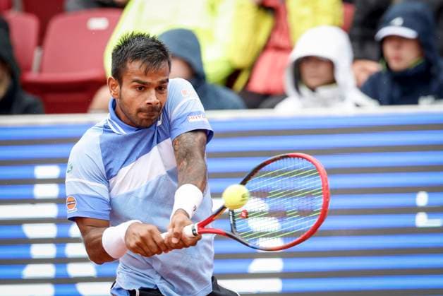 BASTAD, SWEDEN 20240716 Sumit Nagal, India, meets Elias Ymer, Sweden, during the first round of the mens singles at the Nordea Open in Bastad on Tuesday BASTAD SWEDEN x9200x  Copyright: xAdamxIhse TTx NORDEA OPEN BASTAD