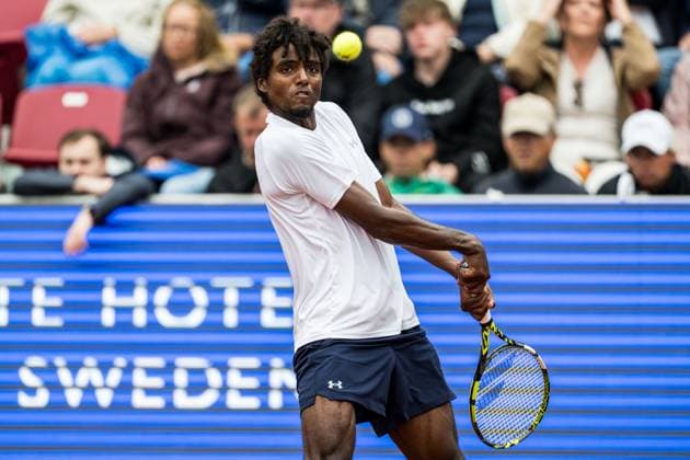 240716 Elias Ymer of Sweden during day 2 of the Nordea Open on July 16, 2024 in Bastad Photo Niclas Jönsson BILDBYRAN COP 273 NO0284 tennis atp 250 nordea open day 2 bbeng  Copyright: NICLASxJÖNSSON BB240716NO001