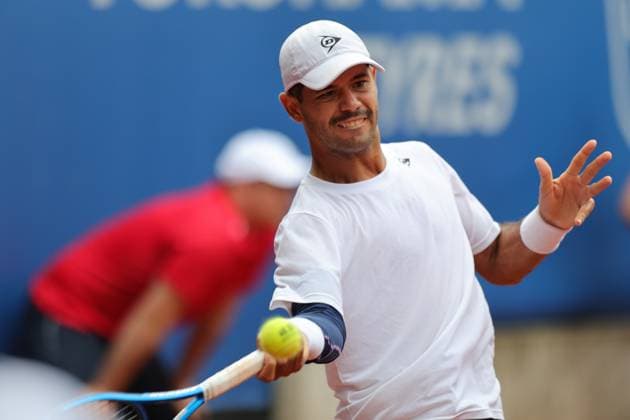 Tennis Men ATP, Tennis Men Tour 500 European Open Hamburg, Hamburg Open ATP 500 2024 , 16 07 2024, Nick Hardt DOM hits a forehand Copyright: FernandoxSoares