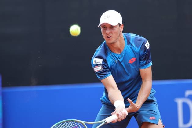 Tennis Men ATP, Tennis Men Tour 500 European Open Hamburg, Hamburg Open ATP 500 2024 , 16 07 2024, Luciano Darderi ITA plays a forehand Copyright: FernandoxSoares