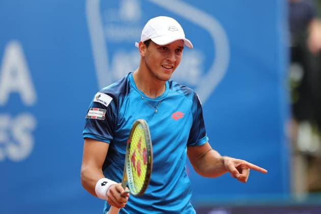 Tennis Men ATP, Tennis Men Tour 500 European Open Hamburg, Hamburg Open ATP 500 2024 , 16 07 2024, Luciano Darderi ITA gives instructions, gesticulates, gesticulate with arms gives instructions, gesticulate Copyright: FernandoxSoares