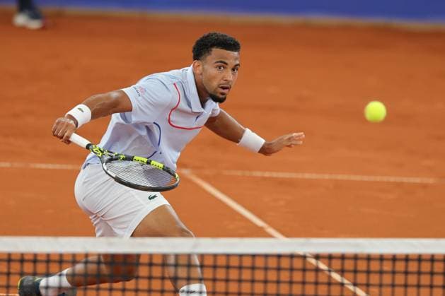 Tennis Men ATP, Tennis Men Tour 500 European Open Hamburg, Hamburg Open ATP 500 2024 , 16 07 2024, Arthur Fils FRA hits a backhand Copyright: FernandoxSoares