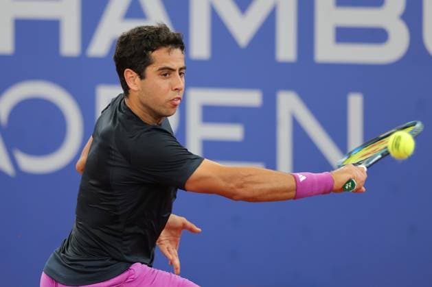Tennis Men ATP, Tennis Men Tour 500 European Open Hamburg, Hamburg Open ATP 500 2024 , 16 07 2024, Jaume Munar ESP hits a backhand Copyright: FernandoxSoares