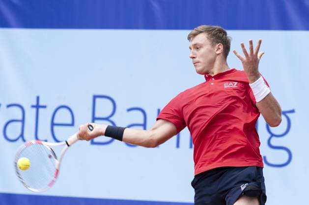 Gstaad Switzerland, 07 16 2024: Hamad Medjedovic (SRB) in action during EFG Swiss Open. during EFG Gstaad Swiss Open ATP, Tennis Herren 250, International Tennis match in Gstaad, Switzerland, July 16 2024  Copyright: xPatrickxDancel IPAxSportx xipa-ax xx IPA_48036174 IPA_Agency_IPA48036174
