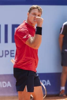 Gstaad Switzerland, 07 16 2024: Hamad Medjedovic (SRB) in action during EFG Swiss Open. during EFG Gstaad Swiss Open ATP, Tennis Herren 250, International Tennis match in Gstaad, Switzerland, July 16 2024  Copyright: xPatrickxDancel IPAxSportx xipa-ax xx IPA_48036198 IPA_Agency_IPA48036198