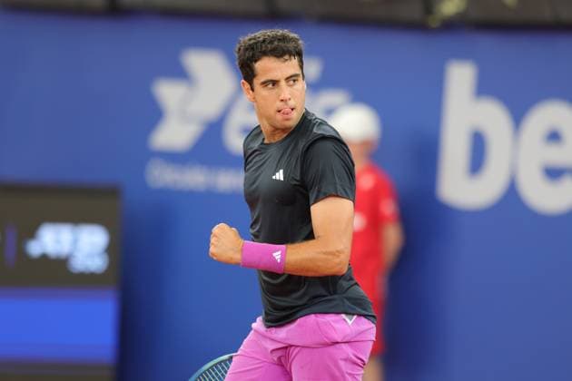 Tennis Men ATP, Tennis Men Tour 500 European Open Hamburg, Hamburg Open ATP 500 2024 , 16 07 2024, Jaume Munar ESP is happy about the won point Copyright: FernandoxSoares