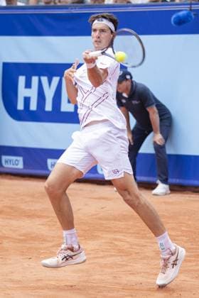 Gstaad Switzerland, 07 16 2024: Marc-Andrea Huesler (SUI) in action during EFG Swiss Open. during EFG Gstaad Swiss Open ATP, Tennis Herren 250, International Tennis match in Gstaad, Switzerland, July 16 2024  Copyright: xPatrickxDancel IPAxSportx xipa-ax xx IPA_48036213 IPA_Agency_IPA48036213