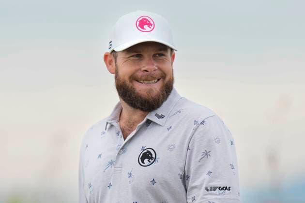 15th July 2024; Royal Troon Golf Club, Troon, South Ayrshire, Scotland; The Open Championship Practice Day; Tyrell Hatton walks down the first fairway  ActionPlus12668620 StevenxFlynn