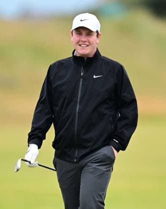 Robert MacIntyre on the 1st Hole The British Open Championship, Practice, Golf, Royal Troon, Troon, UK - 16 July 2024  Copyright: xGreigxCowie Shutterstockx 14587991ba